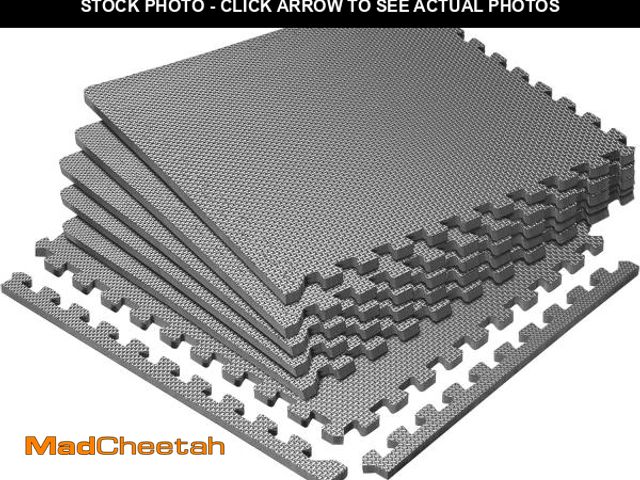 Lot 74-12098270 - Hulkfit 6-Tile Puzzle Exercise Mat with EVA Foam Mat Interlocking Floor Tiles for Home Gym Mats Floo...
