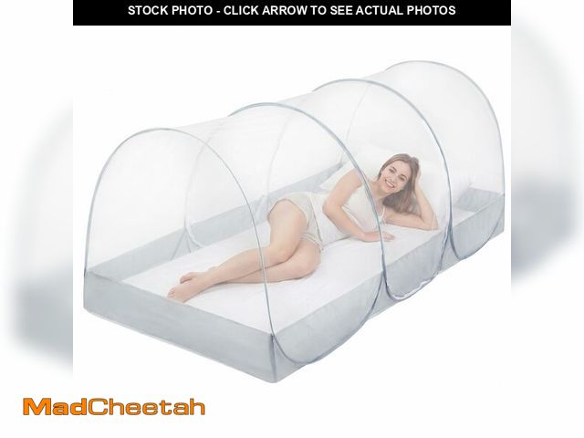 Lot 74-14050781 - Mosquito Net for Twin Size Bed Bunk Bed Sleeping Pad, Pop Up Mosquito Tent Fully Closed, Portable Fo...