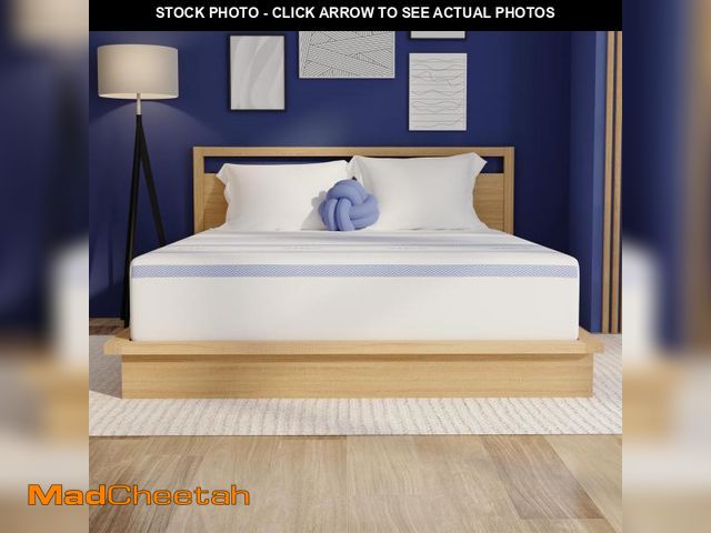 Lot 74-12162415 - Vibe Gel Memory Foam Mattress, 12-Inch CertiPUR-US Certified Bed-in-a-Box, Queen, White - UNUSED