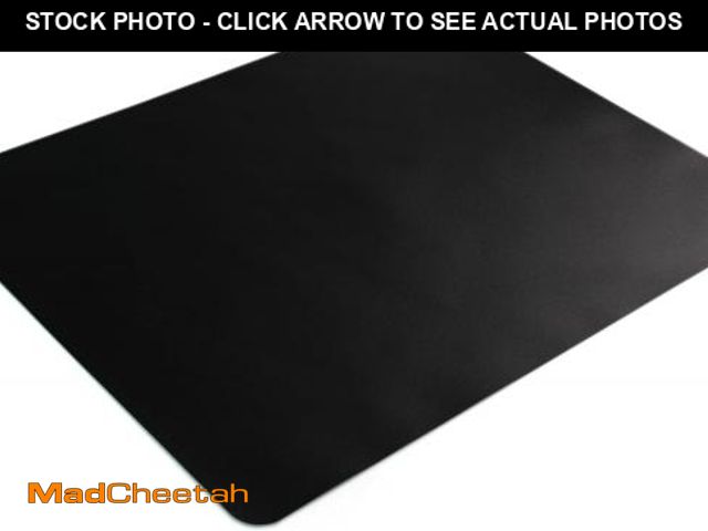 Lot 74-12447952 - Desktex Black Vinyl Rectangular Desk Pad - 20" x 36" - USED