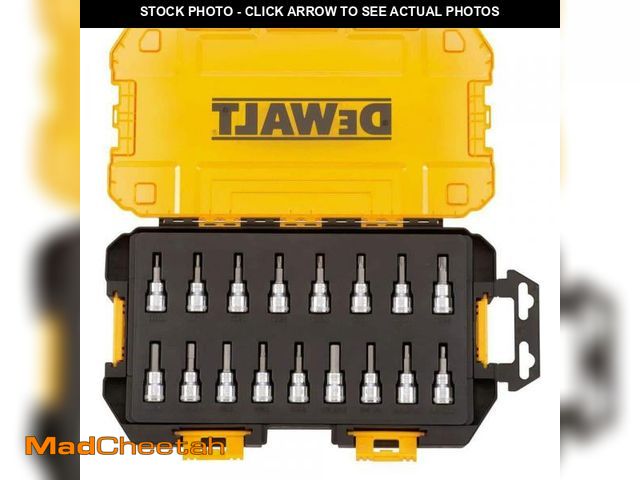 Lot 74-12463529 - DEWALT 3/8 in. Drive Bit Socket Set with Case (17-Piece) - UNUSED