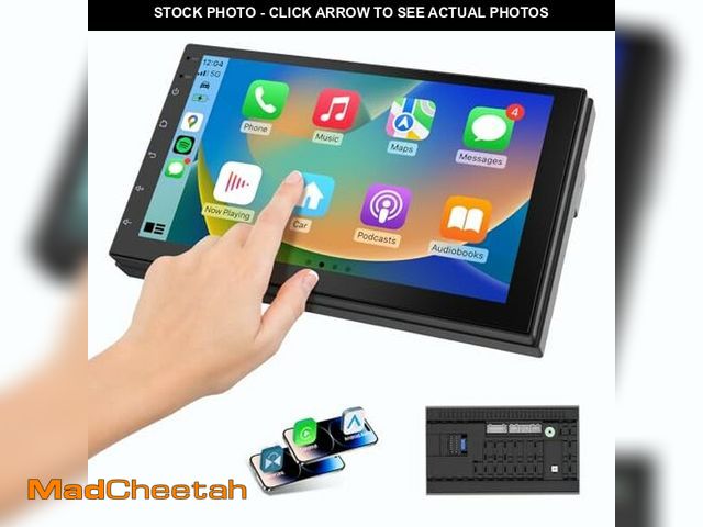 Lot 74-12712678 - Haudio Double Din Wireless CarPlay Screen for Car, 7" HD Touchscreen with Apple CarPlay, Android Aut...