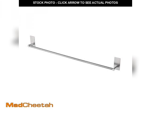 Lot 74-12328132 - KES Adhesive Towel Bar 30-Inch Bathroom No Drill Towel Holder Sticky on Towel Rack Easy Install SUS3...