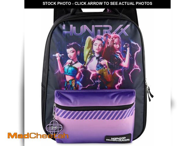 Lot 74-13844331 - AI ACCESSORY INNOVATIONS K-Pop Demon Hunters Huntrix 16" Backpack for Girls, Featuring Rumi, Zoey, M...