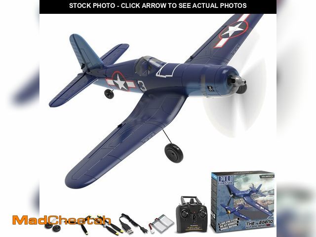 Lot 74-12707168 - VOLANTEXRC RC Plane for Beginners, 4CH WWII RC Airplane F4U Corsair with Aileron, 2.4Ghz Remote Cont...