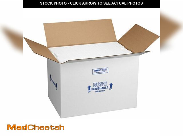 Lot 74-12827264 - Polar Tech 266C Thermo Chill Insulated Carton with Foam Shipper, Large, 19" Length x 12" Width x 16"...