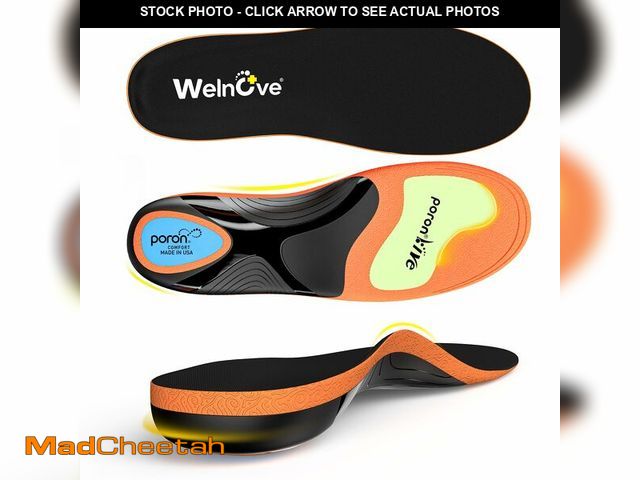 Lot 74-13550399 - Work Boot Insoles Plantar Fasciitis - Welnove Heavy Duty Inserts for Pain Fatigue Relief, Standing A...