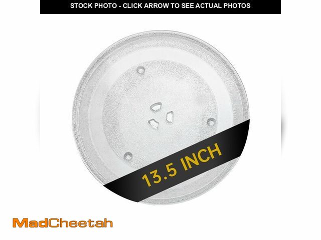 Lot 74-13777396 - Rotaglass 13.5" Microwave Glass Turntable Plate, 13.5" / 34.3cm Microwave Tray Replacement Glass Pla...