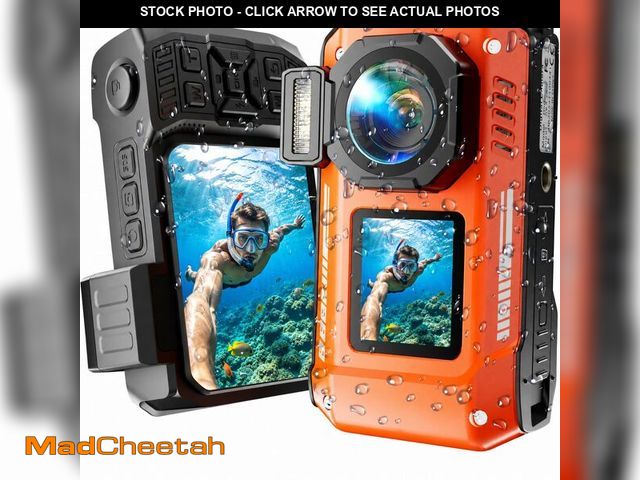 Lot 74-14382836 - Maxmango D50 8K Underwater Camera, 70MP 33FT Waterproof Digital Camera with Dual Screens, Point and ...