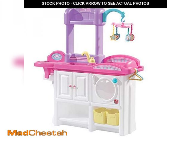 Lot 74-12400141 - Step2 Love &amp; Care Deluxe Baby Doll Nursery Playset for Kids, Compact Changing Station &amp; Crib...