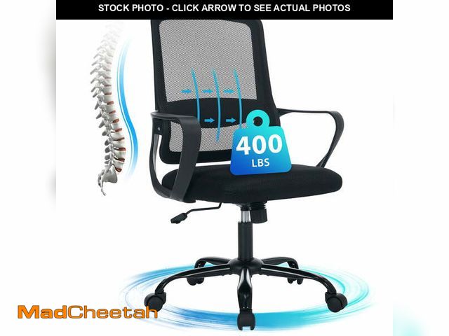 Lot 74-14588362 - JONPONY Big and Tall Office Chair 400LBS Ergonomic Office Chair with Lumbar Support, Adjustable Armr...