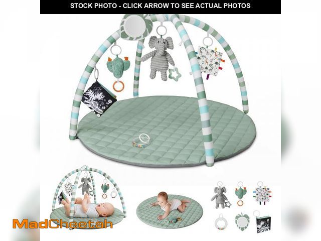 Lot 74-12213800 - Blissful Diary Baby Play Gym Mat, Tummy Time Mat with 6 Detachable Toys for Stage-Based Sensory &amp...