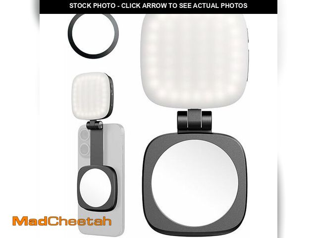 Lot 74-12693871 - SmallRig Magnetic Selfie Light for iPhone, Phone Light with a Mirror, Instant Attachment for MagSafe...