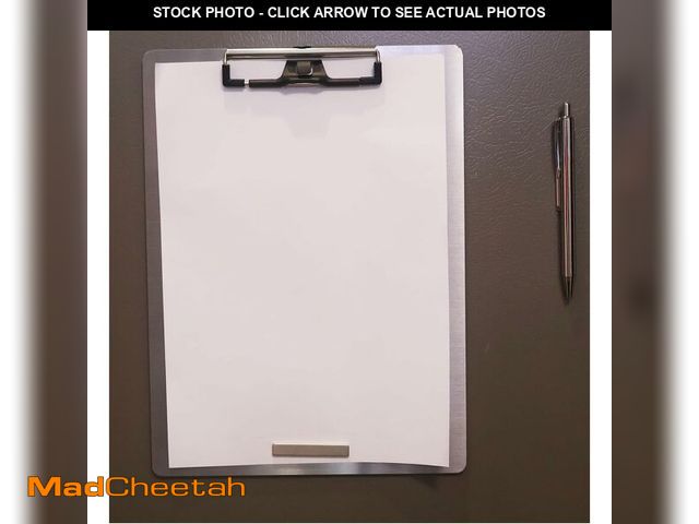 Lot 74-12801674 - Stainless Steel Magnetic Clipboard with Pen - Multiple Sizes, Magnetic Design, Essential for Office ...
