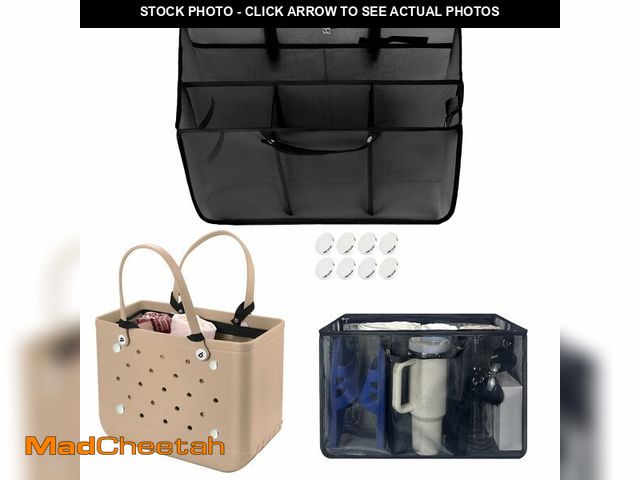 Lot 74-14304128 - XYFuuee Beach Bag Organizer Inserts for Baby Medium Bogg Bag Accessories with 8 Removable Metal Fast...