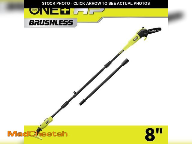 Lot 74-13001027 - RYOBI ONE+ HP 18V Brushless Whisper Series Cordless Battery 8 in. Pole Saw (Tool Only) - UNUSED