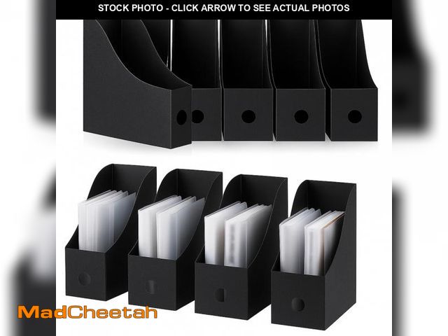 Lot 74-12046908 - 12 Pack Magazine File Holder Plastic Desk Organizer Magazine Holder Storage Heavy Duty File Boxes fo...