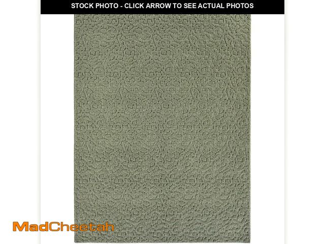 Lot 74-12633042 - Garland Rug Ivy 3 Ft. X 5 Ft. Sage Green Floral Solid Color Area Rug - Durable, Stylish, and Soft Ru...