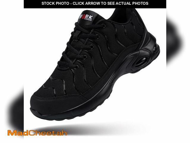 Lot 74-12700172 - DYKHMILY Steel Toe Sneakers for Men Wide Work Shoes Puncture Proof Lightweight Safety Sneakers Breat...