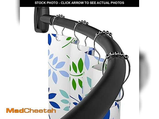 Lot 74-12760536 - Tlooe Curved Shower Curtain Rod, 45-72 inches Adjustable Arched Shower Curtain Curved Rods, Rustproo...