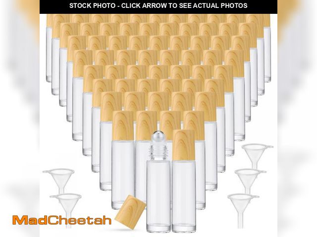 Lot 74-12121390 - Sumind 150 Pcs Essential Oil Roller Bottles 10 ml Glass Empty Roll on Bottles with Stainless Steel B...