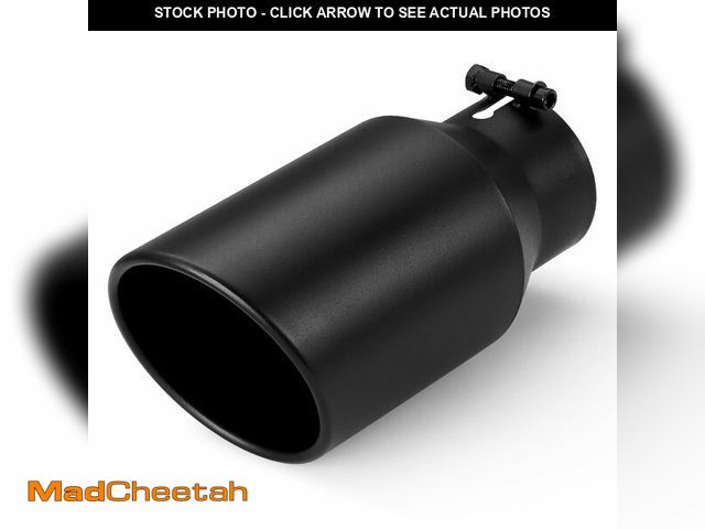 Lot 74-14386597 - Wabuiltown Exhaust Tip 4" Inlet 6" Outlet 15" Long, High Performance Stainless Steel, Peel-Resistant...