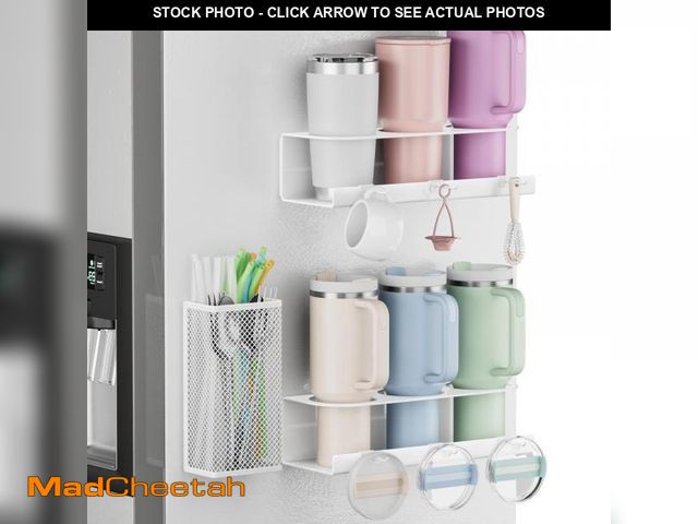 Lot 74-12439072 - Magnetic Cup Holder For Stanley 20/30/40oz - 2 Pack Tumbler Organizer for Stanley - Water Bottle Org...