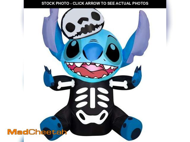 Lot 74-12684552 - Disney 3 ft Airblown-Stitch as Skeleton Halloween Inflatable - UNUSED