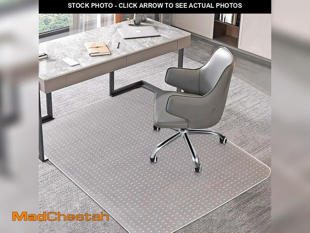 Lot 74-14287923 - PVC Office Chair Mat for Carpets,36"x48" Clear Computer Desk Chair Mat for Low Carpeted Floors, Thic...
