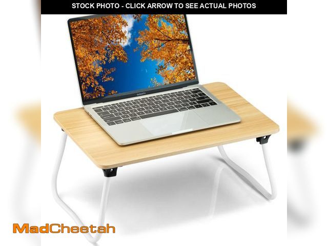 Lot 74-12116909 - Komlyar Portable Lap Desk Bed Desk Lap Table Bed Table, Laptop Stand Breakfast Serving Tray, Foldabl...