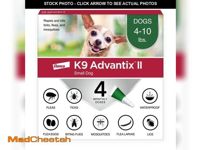 Lot 74-12702357 - K9 Advantix II Small Dog Vet-Recommended Flea, Tick &amp; Mosquito Treatment &amp; Prevention | Dogs...