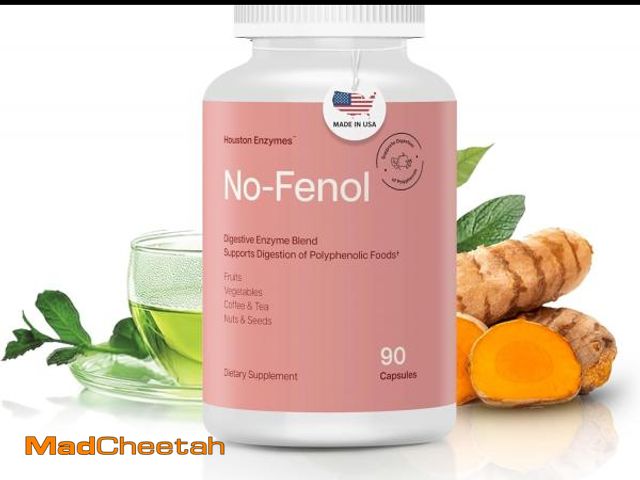 Lot 74-12540222 - Houston Enzymes No-Fenol - Digestive Enzyme Supplement for Polyphenolic Digestion and Fruits &amp; V...