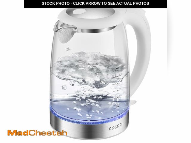 Lot 74-12452226 - Cosori Electric Kettle, No Plastic Filter &amp; Spout, Stainless Steel Inner Lid, Tea Kettle &amp; H...