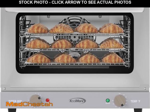 Lot 74-12366870 - KoolMore 19 in. Countertop Convection Oven for Quarter-Size Pans with 3 Racks 1440W of Power in Stai...