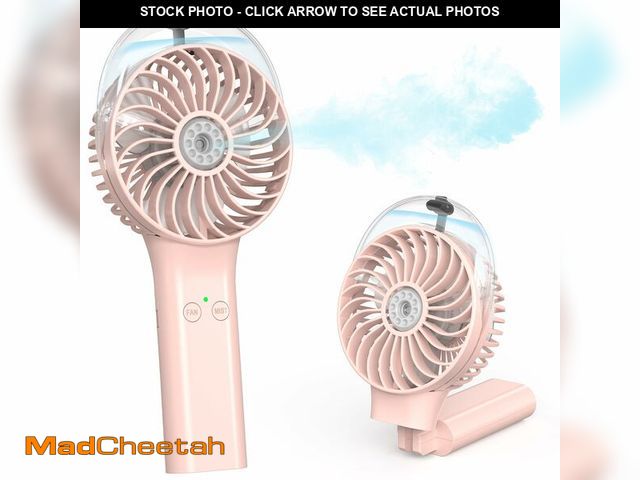 Lot 74-12452117 - COMLIFE Portable Handheld Misting Fan, 3000mAh Rechargeable Battery Operated, 180ÃÂ° Foldable, Mini...