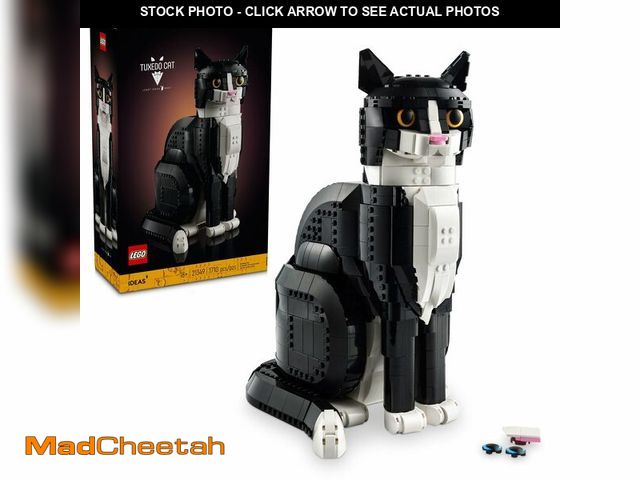Lot 74-14428542 - LEGO Ideas Tuxedo Cat - Building Sets for Adults, Ages 18+ - DIY Crafts Kit for Home Decor, Living R...