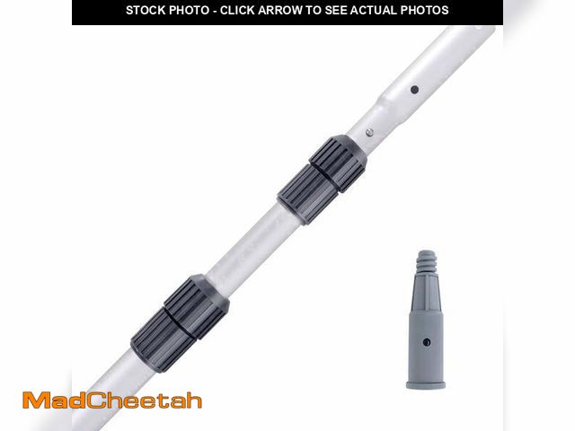 Lot 74-14086202 - WaterJingle  Heavy Duty 12ft Swimming Pool Pole, Professional Aluminum Telescopic Pool Skimmer Pole,...