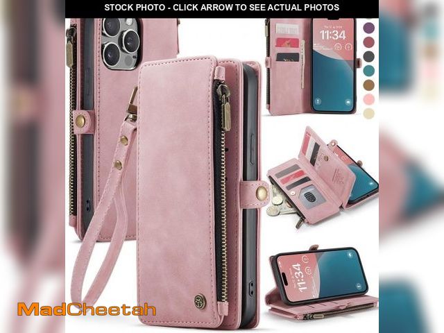 Lot 74-12434967 - Defencase Compatible with iPhone 15 Pro Max Case Wallet with RFID Blocking Card Holder for Women Men...