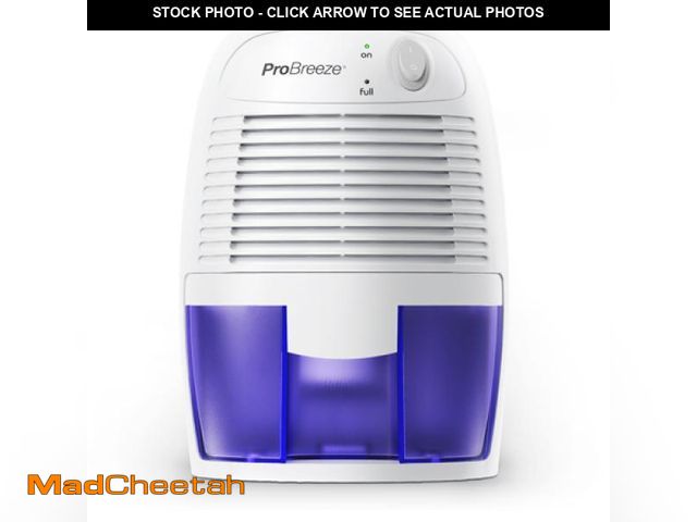 Lot 74-12427242 - Pro Breeze 1 Pint Portable Dehumidifier Ultra Quiet 17oz Dehumidifier for Rooms up to 215 Sqft  Clos...