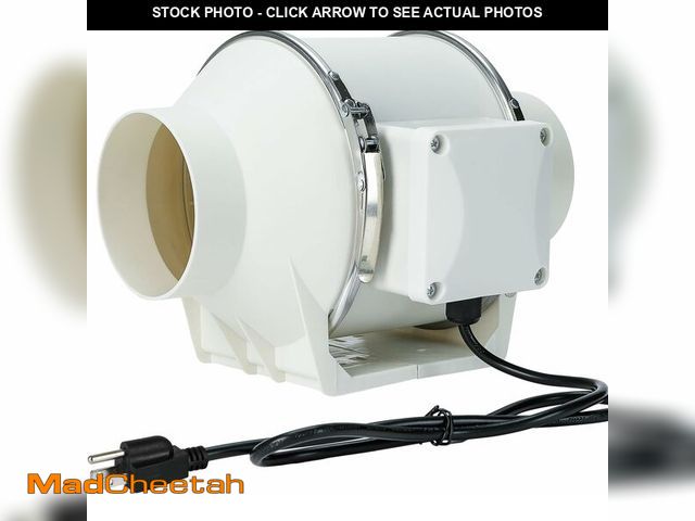 Lot 74-13710151 - MissHoney 6 Inch Inline Duct Fan Exhaust Fan Ventilation Air Duct 390 CFM Intake Fan Window Vent Hig...