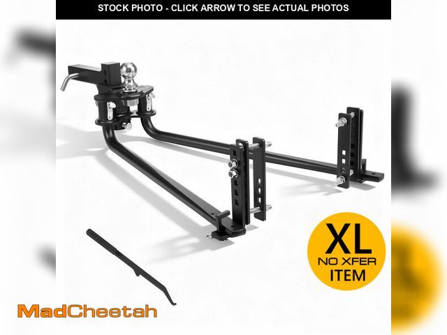 Lot 74-13791064 - (MISSING ONE BRACKET) VEVOR Weight Distribution Hitch, 12000 lbs Max Towing &amp; 1200 lbs Max Tongu...