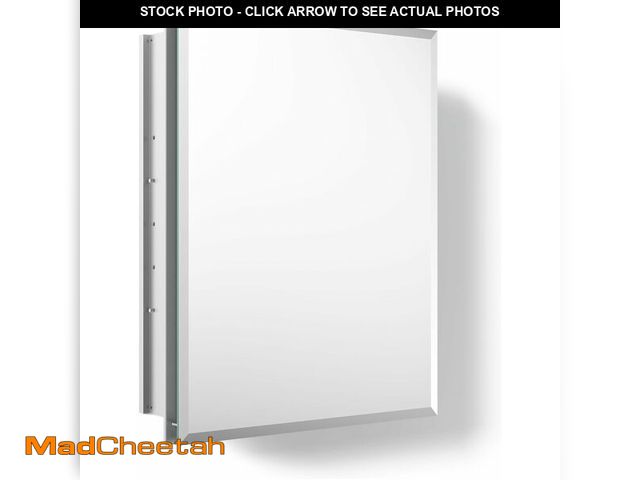 Lot 74-14068169 - Kohler CB-CLR1620FS Frameless Bathroom Mirror Medicine Cabinet, Single Door, Rectangular Beveled Edg...