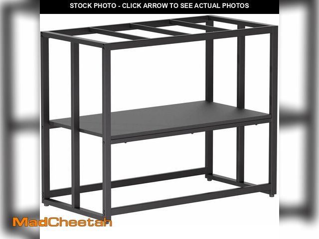 Lot 74-14599302 - 40 Gallon Metal Fish Tank Stand, Aquarium &amp; Terrarium Stand for Home Office - UNUSED
