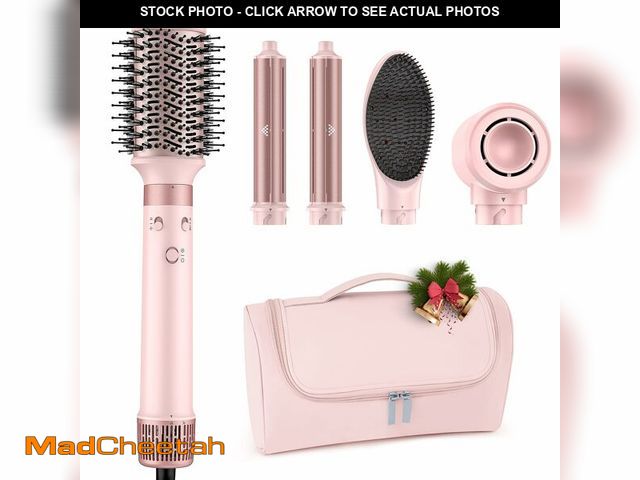 Lot 74-12840618 - Dual Voltage Hot Air Styler Wrap - 5 in 1 Hair Dryer Brush with Fast Drying Blow Dryer, Styling, Str...