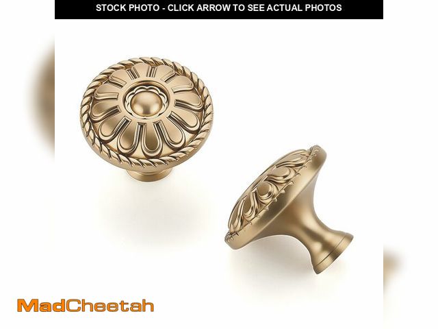Lot 74-13961394 - HOME EDIT 10 Pack 1-1/5 Inch Kitchen Cabinet Knobs Rustic Champagne Bronze Drawer Handles for Cabine...