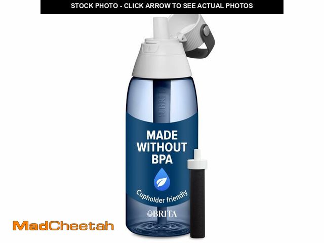 Lot 74-13622834 - Brita Hard-Sided Plastic Premium Filtering Water Bottle, BPA-Free, Reusable, Replaces 300 Plastic Wa...