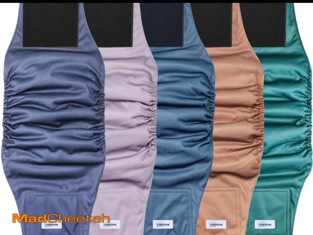 Lot 74-12331138 - Reusable Dog Diapers Male, Premium Washable Belly Bands for Male Dogs Large, Pack of 5, High Absorbi...