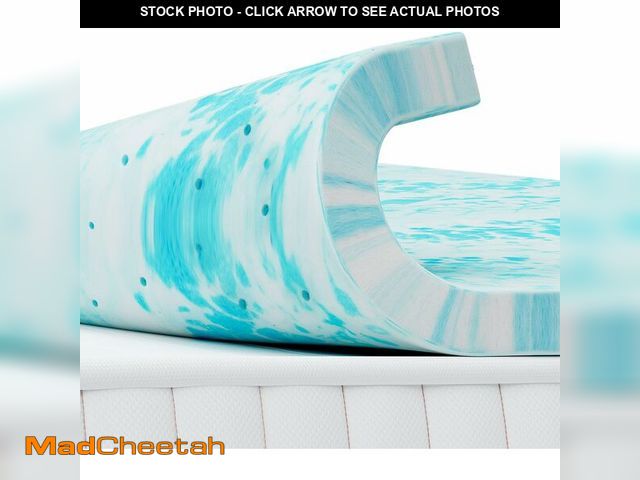 Lot 74-14316503 - KMFurnila 4 Inch Mattress Toppers Memory Foam Cooling Gel Infused for Enhanced Comfort, CertiPUR-US ...