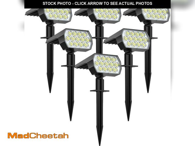 Lot 74-13955901 - WELALO Solar Spot Lights Outdoor, [6 Pack/65 LED/3 Modes] Solar Landscape Spotlights, Solar Powered ...
