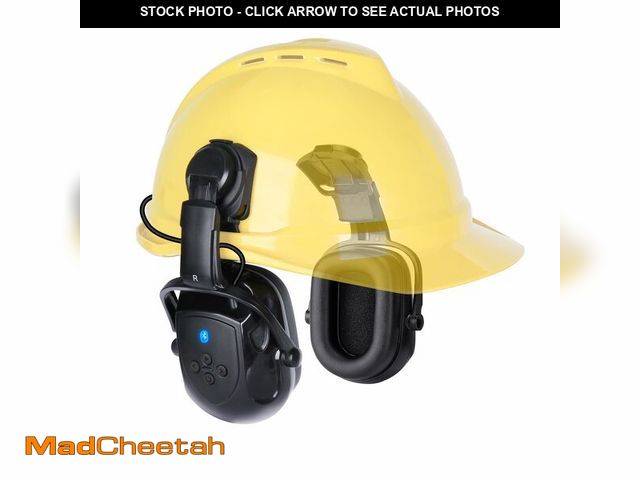 Lot 74-14477381 - Kalence Bluetooth Hard Hat Ear Muffs, NRR 28dB Adjustable Cap-mounted Bluetooth Hearing Protection E...